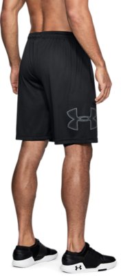 Under Armour Tech Graphic Mens Training Shorts Green Loose Fit Gym Workout Short